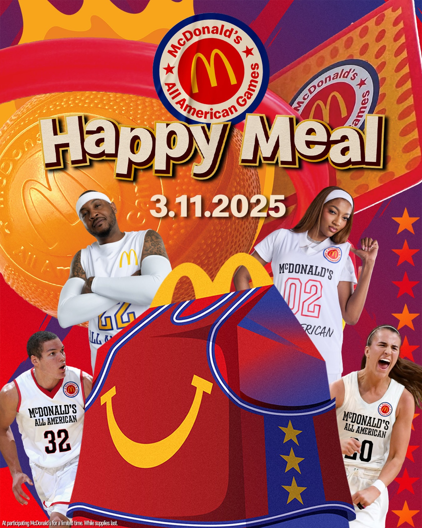  穿搭尺度大！WNBA球星安吉爾-里斯代言麥當勞全美高中籃球賽